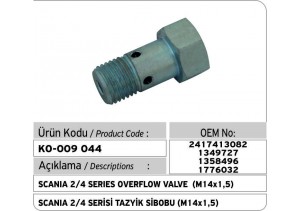 2417413082 Scania 2/4 Series Tazyik Sibobu 1349727 1358496 1776032